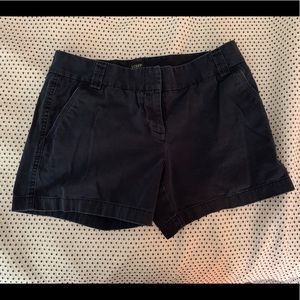 J. Crew Size 6 City Fit Navy Shorts